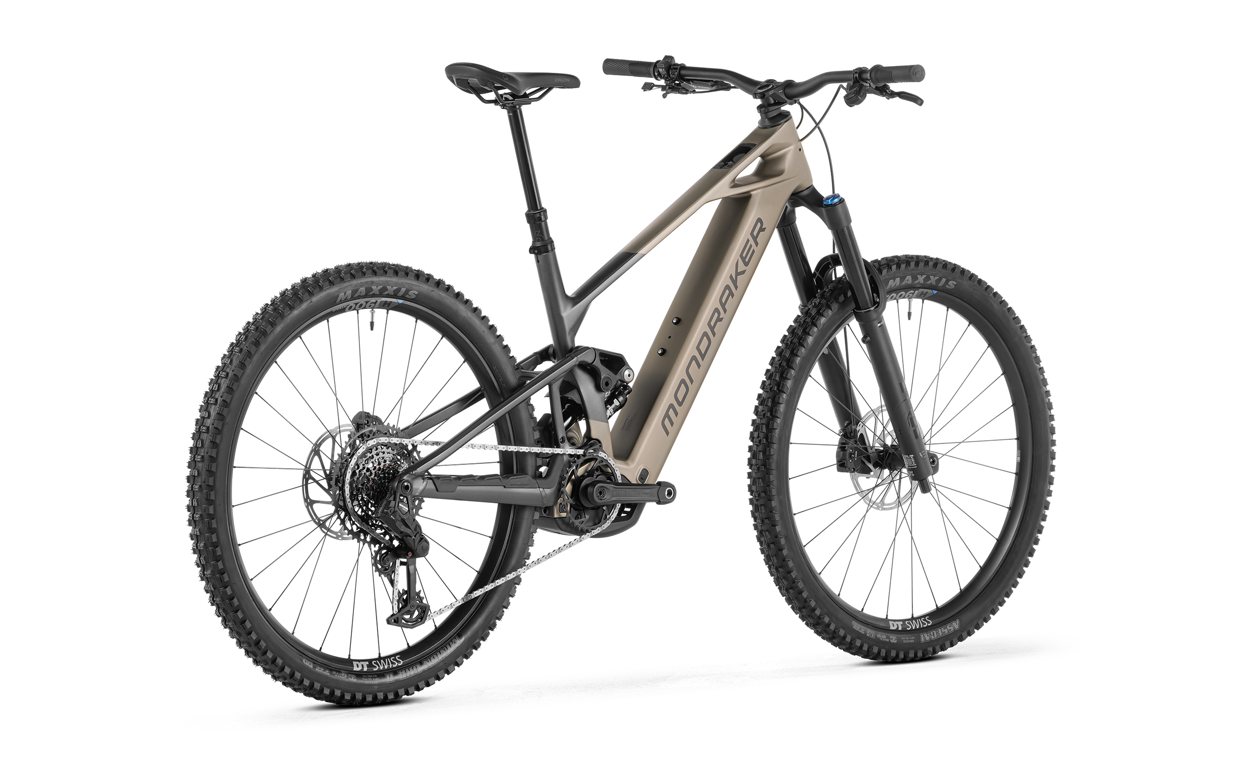 Celoodpružené elektrokolo MONDRAKER Crafty Carbon R Karbonové enduro e-MTB elektrokolo MONDRAKER Crafty Carbon R s odpružením Fox a motorem Bosch CX